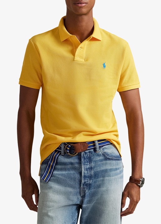Ralph Lauren Custom slim fit polo van piqué katoen