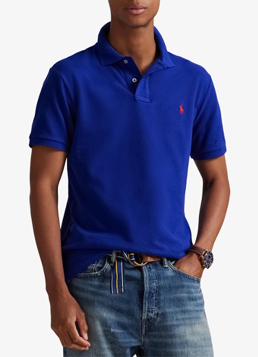 Ralph Lauren Custom slim fit polo van piqué katoen