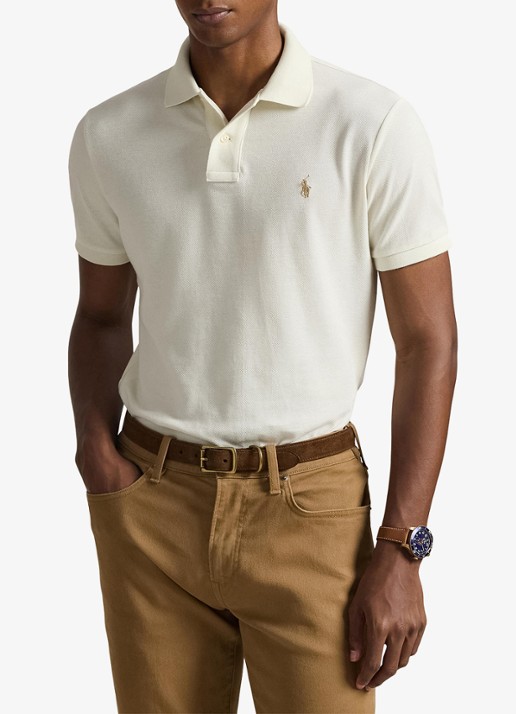 Ralph Lauren Custom slim fit polo van piqué katoen