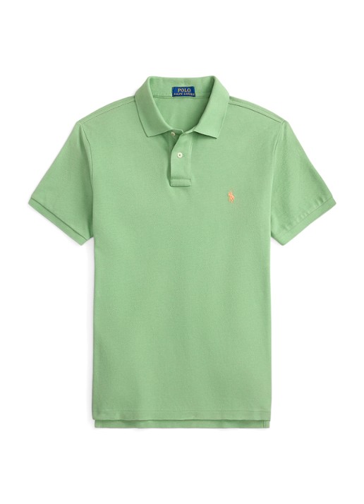 Ralph Lauren Custom slim fit polo van piqué katoen - voorkant 2 outback green/c2451-47x0