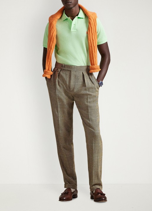 Ralph Lauren Custom slim fit polo van piqué katoen - detail 3 cruise lime/c2113-zyva