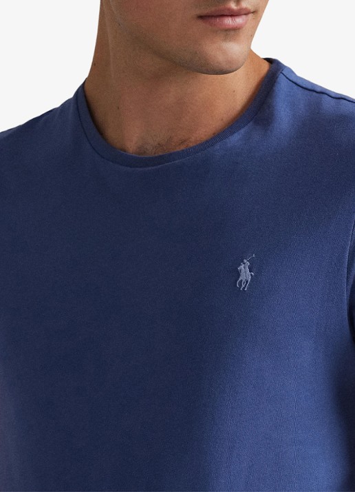 Ralph Lauren Custom slim fit T-shirt met logoborduring - detail 3 old royal/c7215-47ww