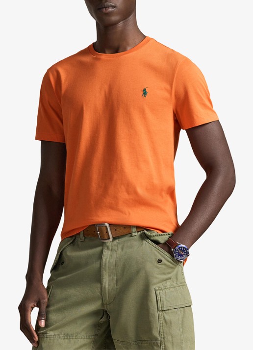 Ralph Lauren Custom slim fit T-shirt met logoborduring