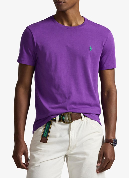Ralph Lauren Custom slim fit T-shirt met logoborduring