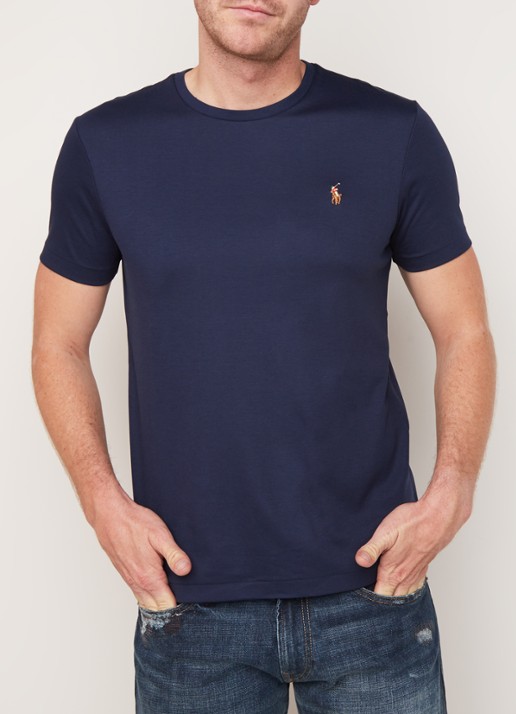 Ralph Lauren Custom slim fit T-shirt met ronde hals