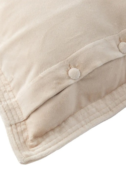 Ralph Lauren Cvelvet sierkussenhoes 50 x 50 cm - achterkant creme