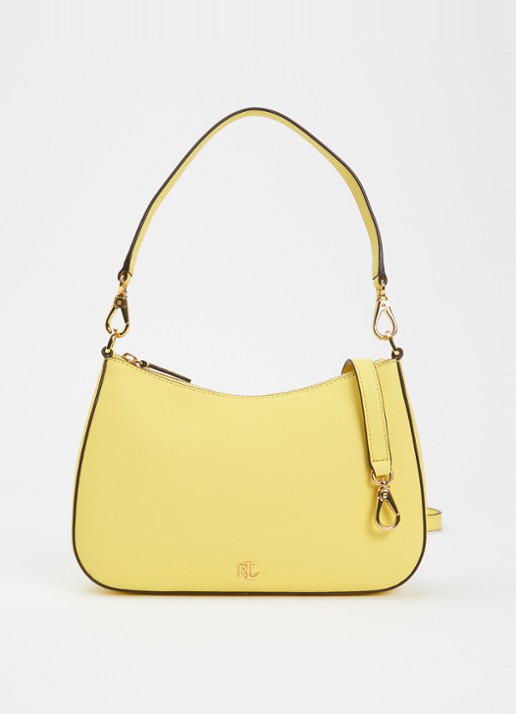 Ralph Lauren Danni M handtas van leer met afneembare schouderriem