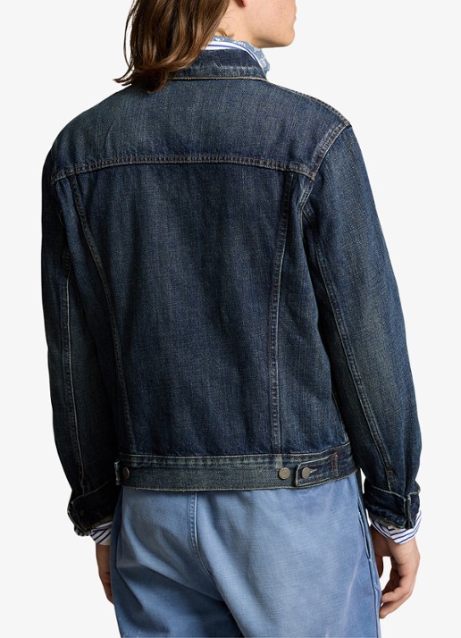 Ralph Lauren Denim jack met faded look - achterkant 3 trenton