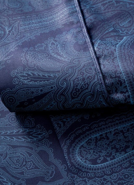Ralph Lauren Doncaster laken van katoensatijn 120TC - voorkant 2 donkerblauw