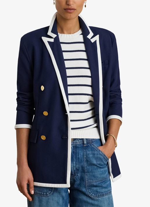 Ralph Lauren Double-breasted blazer met klepzakken