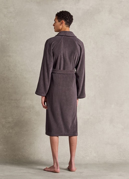 Ralph Lauren Dulaney badjas met opgestikte zakken - unisex - detail 3 grijs