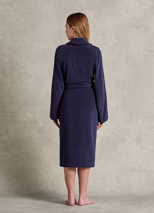Ralph Lauren Dulaney badjas met opgestikte zakken - unisex - detail 8 donkerblauw
