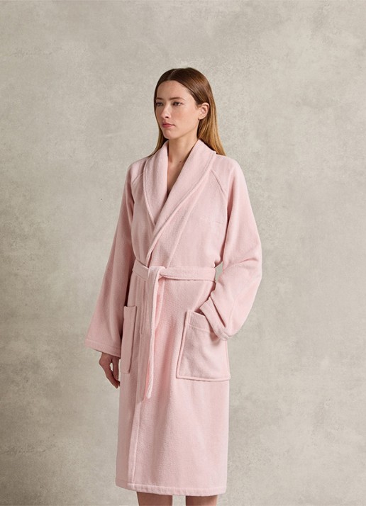 Ralph Lauren Dulaney badjas met opgestikte zakken - unisex - detail 7 lichtroze
