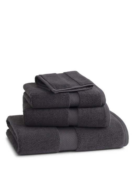 Ralph Lauren Dulaney badlaken - 75 x 137 cm - detail antraciet