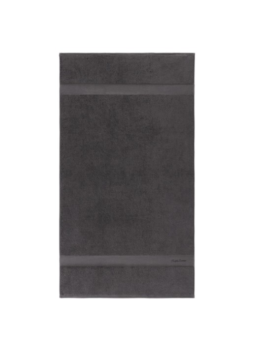 Ralph Lauren Dulaney badlaken - 75 x 137 cm - voorkant 2 antraciet