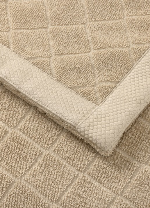Ralph Lauren Dulaney badmat 50 x 80 cm - achterkant 3 creme