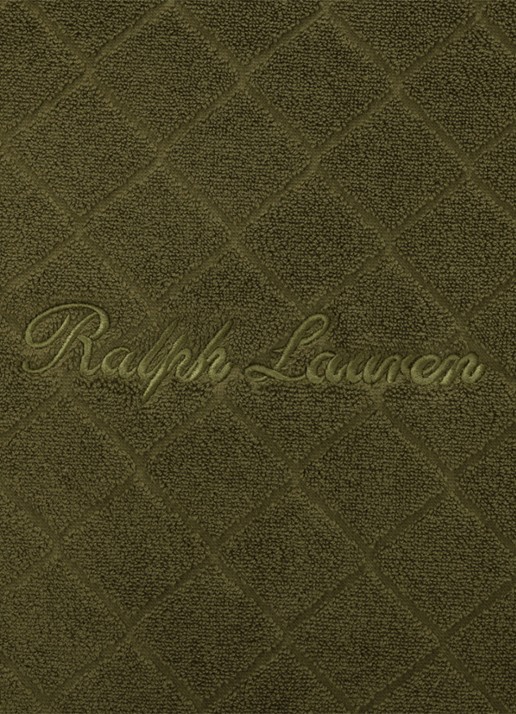 Ralph Lauren Dulaney badmat 50 x 80 cm - detail olijfgroen