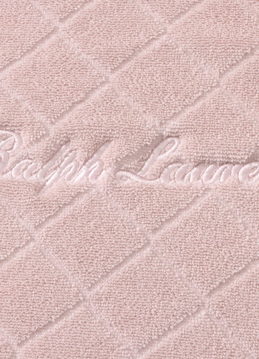 Ralph Lauren Dulaney badmat 50 x 80 cm - detail 2 lichtblauw