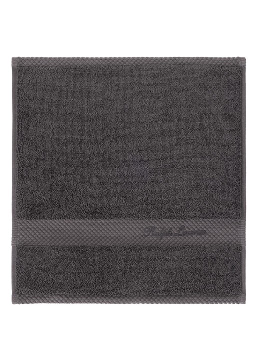 Ralph Lauren Dulaney gastendoek - 30 x 30 cm - voorkant antraciet