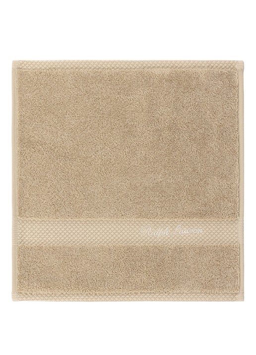 Ralph Lauren Dulaney gastendoek - 30 x 30 cm - voorkant beige