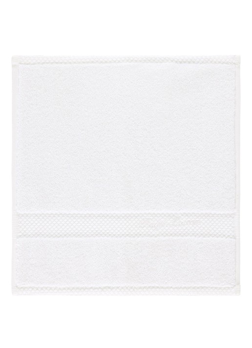 Ralph Lauren Dulaney gastendoek - 30 x 30 cm - voorkant 3 wit