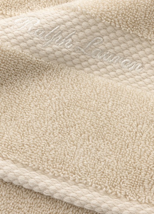 Ralph Lauren Dulaney gastendoek - 42 x 70 cm - achterkant creme