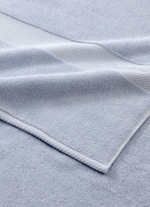 Ralph Lauren Dulaney gastendoek - 42 x 70 cm - achterkant lichtblauw