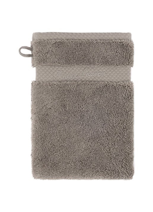Ralph Lauren Dulaney washand - 16 x 22 cm - voorkant grijs