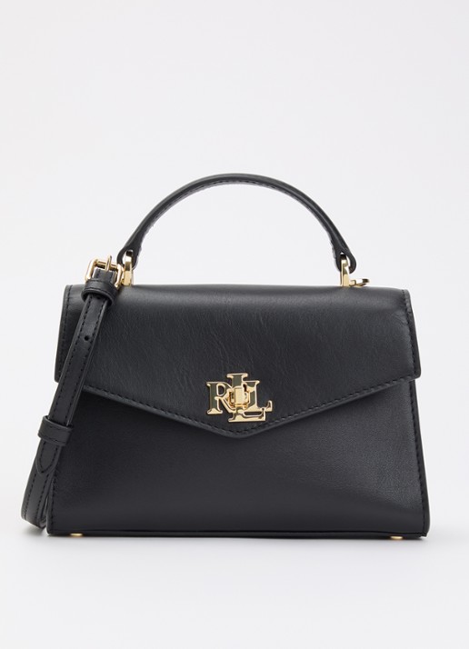 Ralph Lauren Farrah schoudertas van leer met afneembare schouderriem