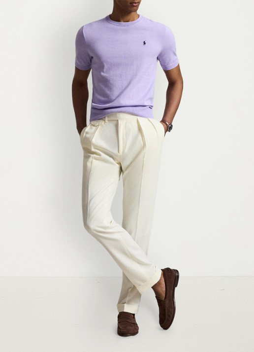 Ralph Lauren Fijngebreid T-shirt met logo