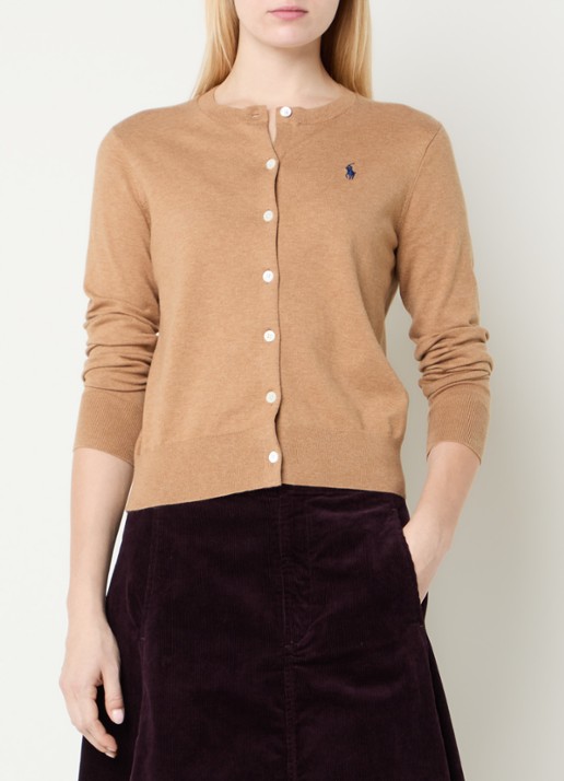 Ralph Lauren Fijngebreid vest met logoborduring