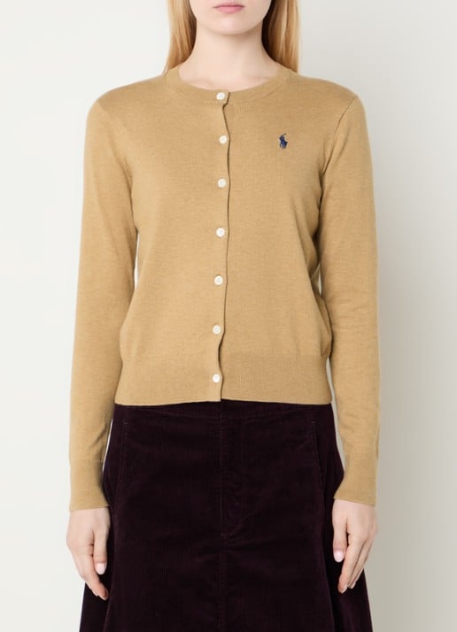 Ralph Lauren Fijngebreid vest met logoborduring