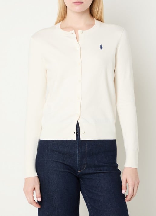 Ralph Lauren Fijngebreid vest met logoborduring