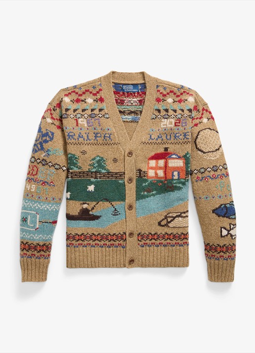 Ralph Lauren Fijngebreid vest van wol met ingebreid patroon