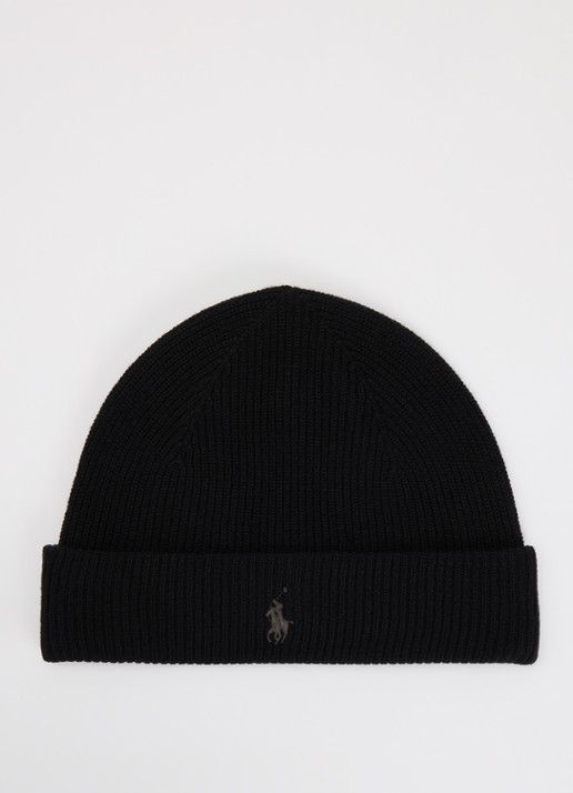 Ralph Lauren Fijngebreide muts met logo