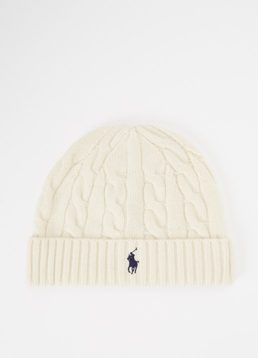 Ralph Lauren Fijngebreide muts met logo