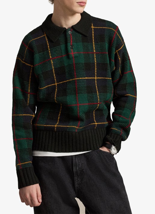 Ralph Lauren Fijngebreide pullover van wol met V-hals