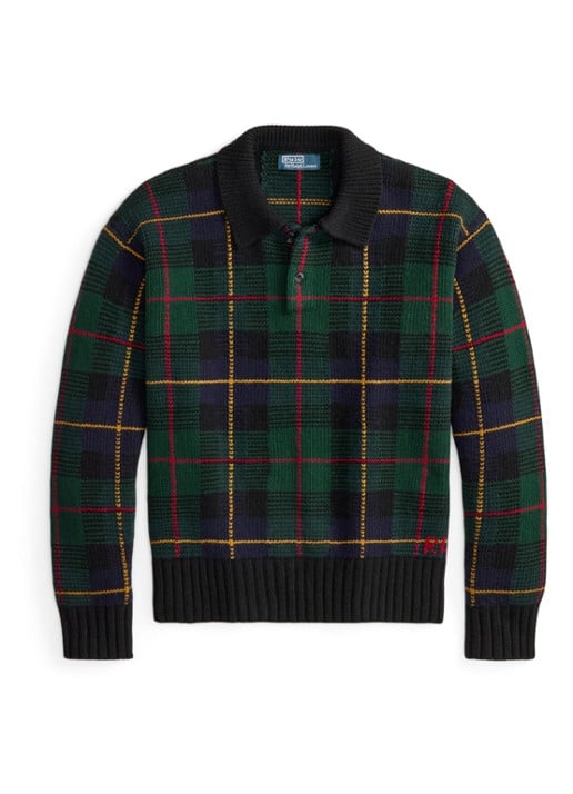 Ralph Lauren Fijngebreide pullover van wol met V-hals
