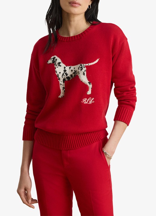 Ralph Lauren Fijngebreide trui met ingebreide print