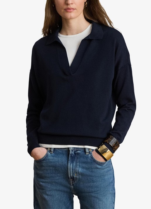 Ralph Lauren Fijngebreide trui met kraag