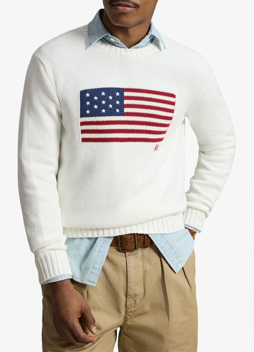 Ralph Lauren Fijngebreide trui met logo - detail 4 deckwash white / wit