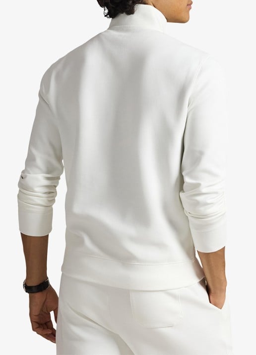 Ralph Lauren Fijngebreide trui met logoborduring - achterkant 3 wit