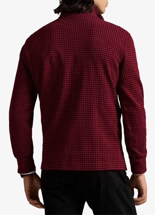 Ralph Lauren Fijngebreide trui met ruitdessin - achterkant 5 red / rood