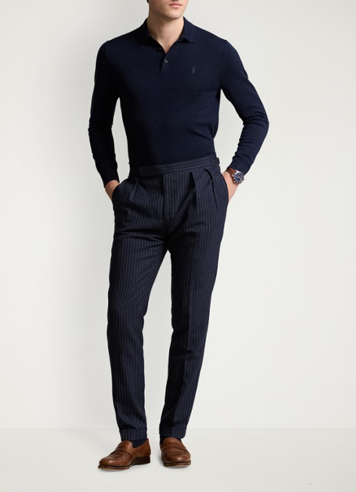 Ralph Lauren Fijngebreide trui van wol met polokraag