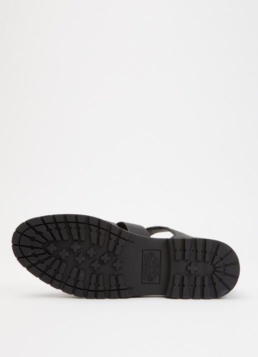 Ralph Lauren Finn Lug sandaal van leer - detail 4 zwart