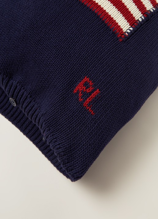 Ralph Lauren Flag kussenhoes 50 x 50 cm  - detail 3 donkerblauw