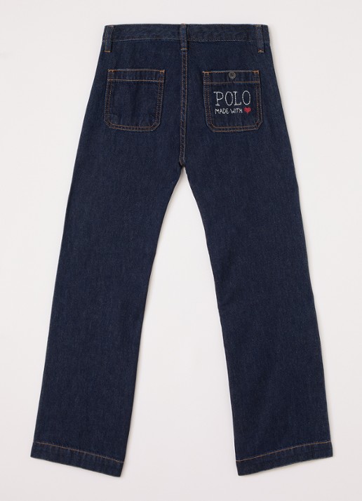 Ralph Lauren Flared jeans met donkere wassing - voorkant 2 indigo