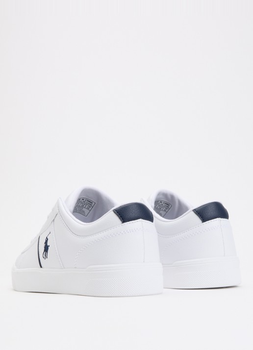 Ralph Lauren Frazier sneaker met logo - achterkant wit