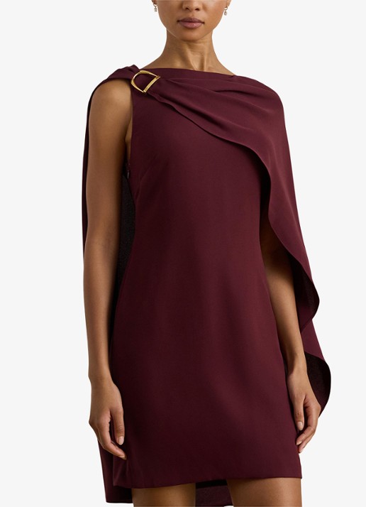 Ralph Lauren Georgette mini jurk met cape