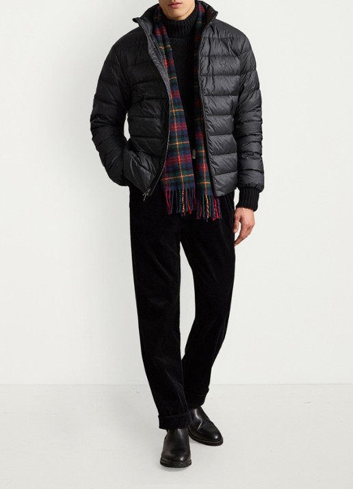 Ralph Lauren Gevoerde performance bodywarmer met rits - voorkant 5 polo black / zwart